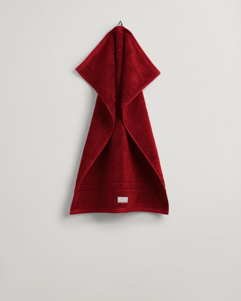 Premium towel 50x70, dark red