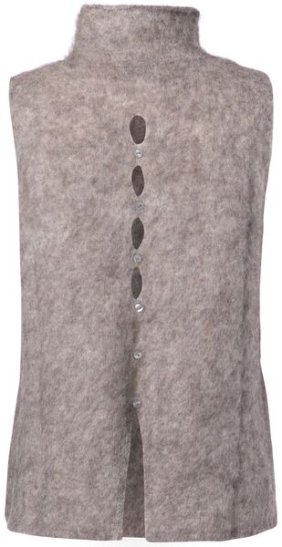 Penny vest, shiitake