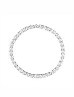 Elastic tennis bracelet, silver
