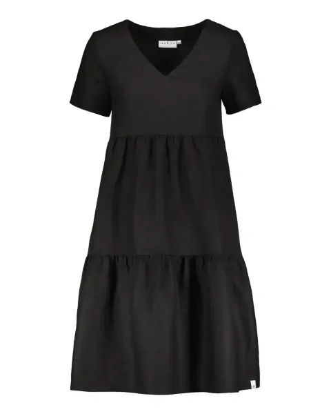 Layered dress, black