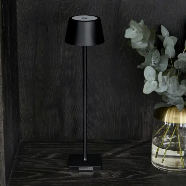 Luminee LED lamp micro USB, black