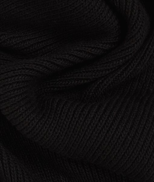 K/Signature knit scarf, black/white