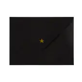 With love card, black with gold