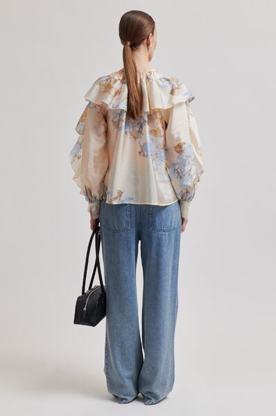 Lugana frill blouse, windsurfer