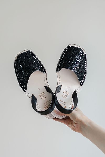 Pons glitter, black