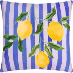 Lemons outdoor cushion 43x43, blue