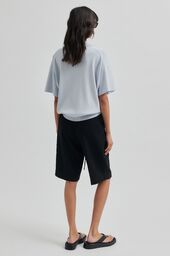 Fique string shorts, black