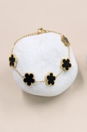 Clover bracelet, noir