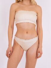 Skin lobster bikini top, ivory