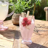 Saint-Émilion tall glass, dusty rose