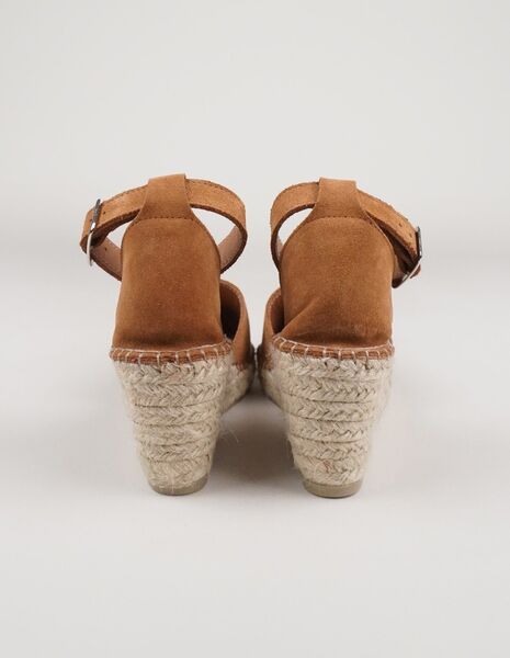 Palma suede midi heel espadrillos, desert sand