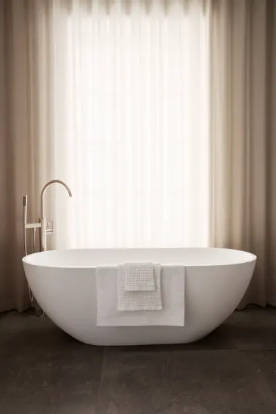 Caro bath towel 70x140, white