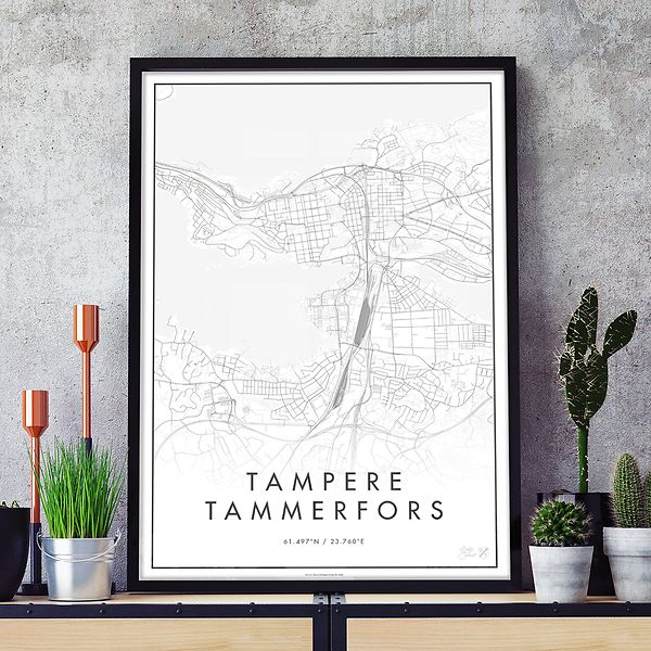 Minimalistinen Tampere, valkoinen