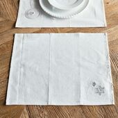 Aspen snowflake placemat set of 2pcs