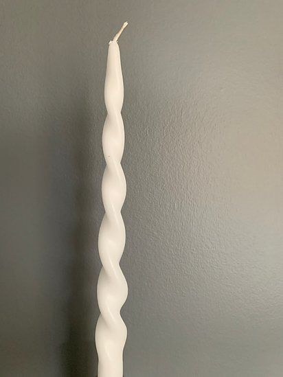 Kierrekynttilä 2kpl, valkoinen