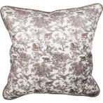 Velvet savannah pattern cushion cover 50x50, warm taupe