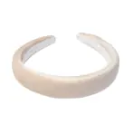 Velvet hair band broad, sand