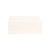 Velvet jewellery box large, sand