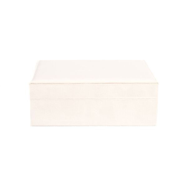 Velvet jewellery box large, sand