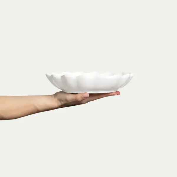 Oyster bowl 24cm, white