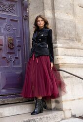 Aria tulle skirt, bordeaux