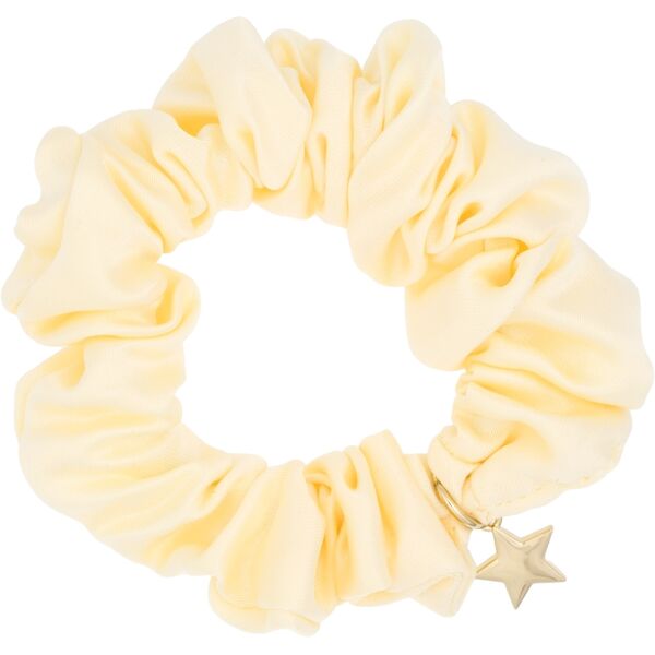 Satin scrunchie, pale yellow
