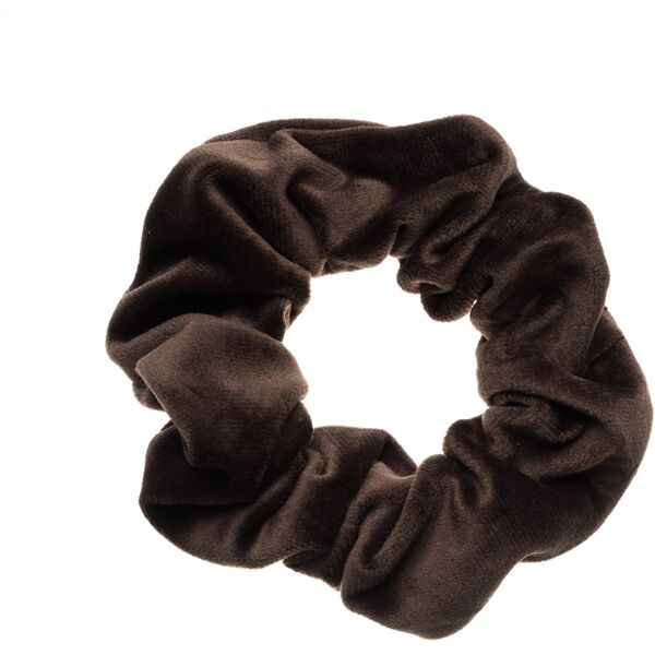 Velvet scrunchie, chocolate brown
