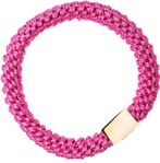 Fat hair ties, dark pink