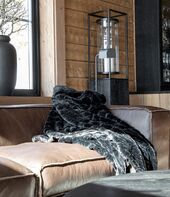 Celine throw 150x260, solid black