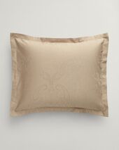 Jacquard Paisley pillow case, cold beige