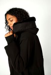 Lissa bora coat, black
