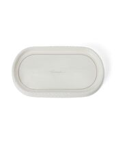 Porcelain cosmetic tray, white/beige