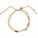 Shiny lapis lazuli gold bracelet