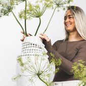 Precious pearl vase L