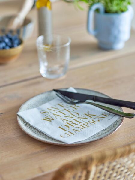 Save water drink champagne paper napkin