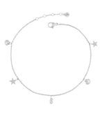 Beachcomber anklet multi, steel