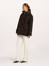 Avril short coat, dark chocolate