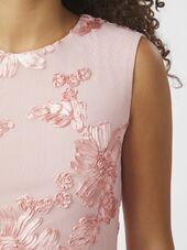 Tiranna big flower mesh dress, light pink
