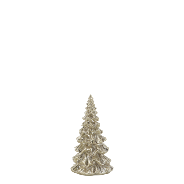 Christmas tree with glitter 15cm, champagne