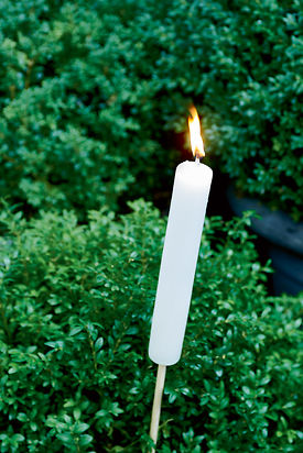 GARDEN TORCH WHITE S