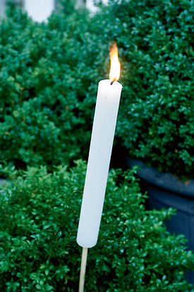 GARDEN TORCH WHITE L