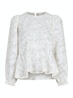 Rizzo sequins blouse, ivory