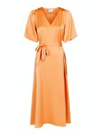Benita sateen dress, orange