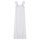 Isla solid dress, white