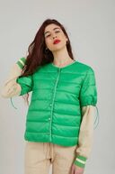 Ava quilted jacket short sleeves, grass green