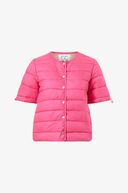 Ava quilted jacket short sleeves, pink
