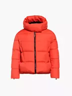Boxy puffer jacket, red