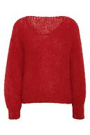Milana mohair knit, lipstick red