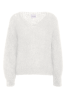 Milana mohair knit, white