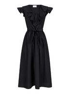 Simone poplin dress, black